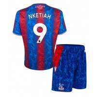 Camisa de Futebol Crystal Palace Eddie Nketiah #9 Equipamento Principal Infantil 2024-25 Manga Curta (+ Calças curtas)